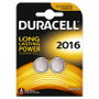 Duracell Pilas de Botón Litio CR2016 3V Pack de 2
